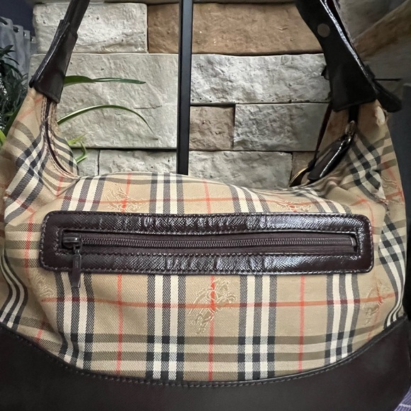 Authentic Burberry Hobo w/ Charm (tears & fraying) - Picture 8 of 15